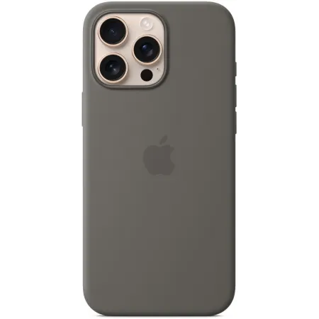 Чехол (клип-кейс) Apple для Apple iPhone 16 Pro Max Silicone Case with MagSafe серый Stone Gray (MYYV3ZM/A)