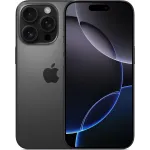 Смартфон Apple A3294 iPhone 16 Pro 128Gb черный титан моноблок 3G 4G 2Sim 6.3" 1206x2622 iOS 18 48Mpix 802.11 a/b/g/n/ac/ax/be NFC GPS Protect