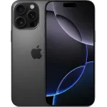 Смартфон Apple A3297 iPhone 16 Pro Max 256Gb черный титан моноблок 3G 4G 2Sim 6.9" 1320x2868 iOS 18 48Mpix 802.11 a/b/g/n/ac/ax/be NFC GPS Protect