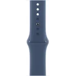 Смарт-часы Apple Watch Series 10 A2999 46мм 2.1" OLED корп.серебристый Sport Band рем.синий разм.брасл.:140-190мм (MWWL3ZP/A)