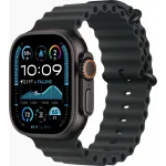 Смарт-часы Apple Watch Ultra 2 2024 A2986 49мм OLED корп.черный титан Ocean band рем.черный разм.брасл.:130-200мм (MX4P3ZP/A)