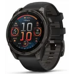 Смарт-часы Garmin Fenix 8 47мм 1.4" AMOLED корп.черный рем.черный разм.брасл.:125-208мм (010-02904-21)