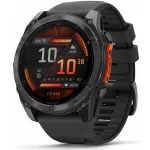 Смарт-часы Garmin Fenix 8 51мм 1.4" AMOLED корп.серый рем.черный разм.брасл.:127-210мм (010-02905-00)