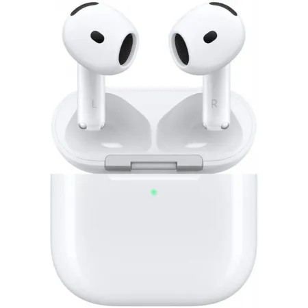 Гарнитура вкладыши Apple A3055,A3056,A3059 AirPods 4 ANC белый беспроводные bluetooth в ушной раковине (MXP93ZA/A)