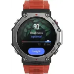 Смарт-часы Amazfit T-Rex 3 A2323 48.5мм 1.5" AMOLED корп.темно-серый рем.красный разм.брасл.:145-210мм