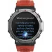 Смарт-часы Amazfit T-Rex 3 A2323 48.5мм 1.5" AMOLED корп.темно-серый рем.красный разм.брасл.:145-210мм