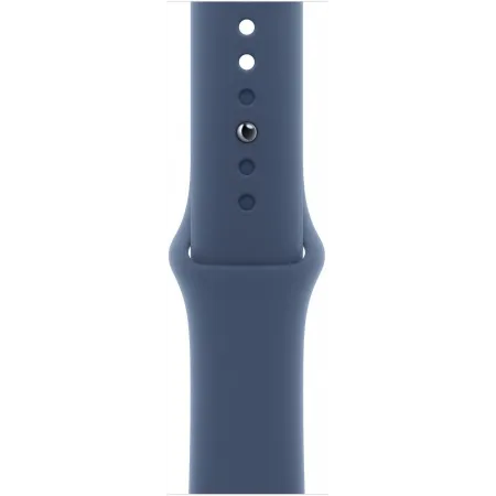 Смарт-часы Apple Watch Series 10 A2997 42мм OLED корп.серебристый Sport Band рем.синий разм.брасл.:130-180мм (MWWA3LW/A)