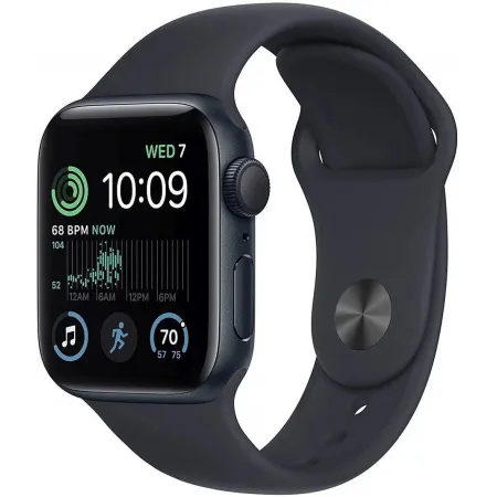 Смарт-часы Apple Watch SE 2024 A2723 44мм OLED корп.темная ночь Sport Band рем.темная ночь разм.брасл.:140-190мм (MXEJ3LL/A)