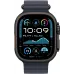 Смарт-часы Apple Watch Ultra 2 2024 A2986 49мм OLED корп.черный титан Ocean band рем.черный разм.брасл.:130-200мм (MX4P3LW/A)