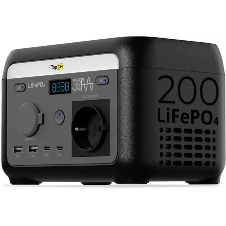 Электростанция портативная TopON Home TOP-H200 32000mAh 1.1A QC3.0/PD3.0 4xUSB черный/серый (103710)
