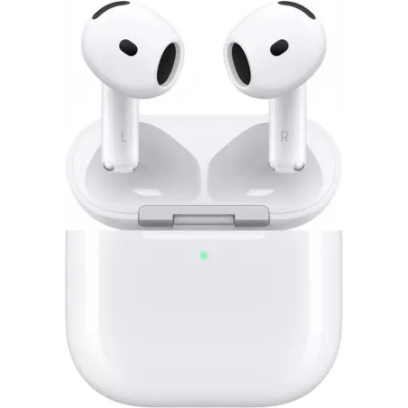 Гарнитура вкладыши Apple A3054,A3058 AirPods 4 белый беспроводные bluetooth в ушной раковине (MXP63CH/A)