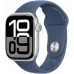 Смарт-часы Apple Watch SE 2024 A2722 40мм OLED корп.серебристый Sport Band рем.синий разм.брасл.:150-200мм (MXED3LL/A)