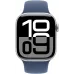 Смарт-часы Apple Watch SE 2024 A2722 40мм OLED корп.серебристый Sport Band рем.синий разм.брасл.:150-200мм (MXED3LL/A)