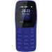 Мобильный телефон Nokia 105 Dual SIM TA-1416 синий моноблок 2Sim 1.77" 120x160 Series 30+ GSM900/1800 Protect MP3 FM microSD