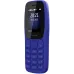 Мобильный телефон Nokia 105 Dual SIM TA-1416 синий моноблок 2Sim 1.77" 120x160 Series 30+ GSM900/1800 Protect MP3 FM microSD