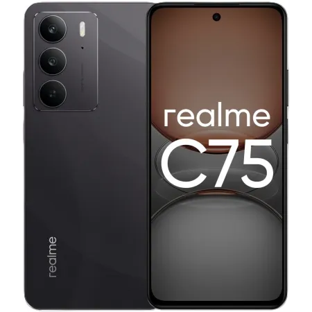 Смартфон Realme RMX3941 C75 128Gb 8Gb черный моноблок 3G 4G 2Sim 6.72" 1080x2400 Android 14 50Mpix 802.11 a/b/g/n/ac NFC GPS GSM900/1800 GSM1900 Protect A-GPS microSD max2048Gb