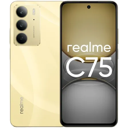Смартфон Realme RMX3941 C75 128Gb 8Gb золотой моноблок 3G 4G 2Sim 6.72" 1080x2400 Android 14 50Mpix 802.11 a/b/g/n/ac NFC GPS GSM900/1800 GSM1900 Protect A-GPS microSD max2048Gb