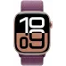 Смарт-часы Apple Watch Series 10 A2999 46мм 2.1" OLED корп.розовое золото Sport Loop рем.сливовый разм.брасл.:130-200мм (MWWV3LW/A)