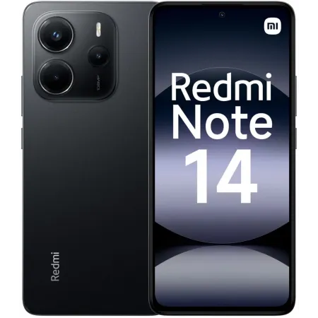 Смартфон Xiaomi Redmi Note 14 128Gb 8Gb черный моноблок 3G 4G 2Sim 6.67" 1080x2400 Android 14 108Mpix 802.11 a/b/g/n/ac NFC GPS GSM900/1800 GSM1900 Protect A-GPS microSD max1024Gb