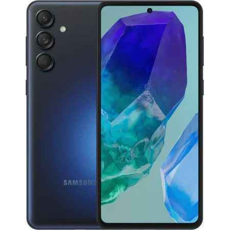 Смартфон Samsung SM-M556E Galaxy M55 5G 128Gb 8Gb черный моноблок 3G 4G 2Sim 6.7" 1080x2400 Android 14 50Mpix 802.11 a/b/g/n/ac/ax NFC GPS GSM900/1800 GSM1900 TouchSc microSD max1024Gb