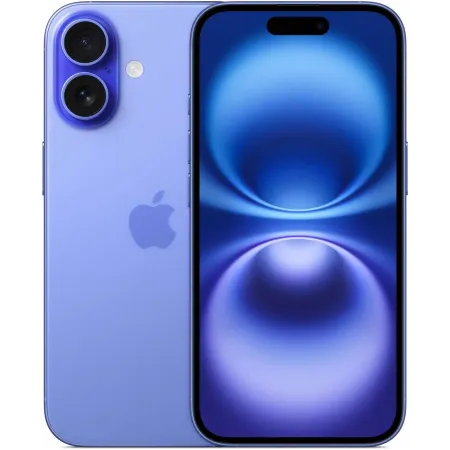 Смартфон Apple A3288 iPhone 16 256Gb ультрамарин моноблок 3G 4G 2Sim 6.1" 1179x2556 iOS 18 48Mpix 802.11 a/b/g/n/ac/ax/be NFC GPS Protect