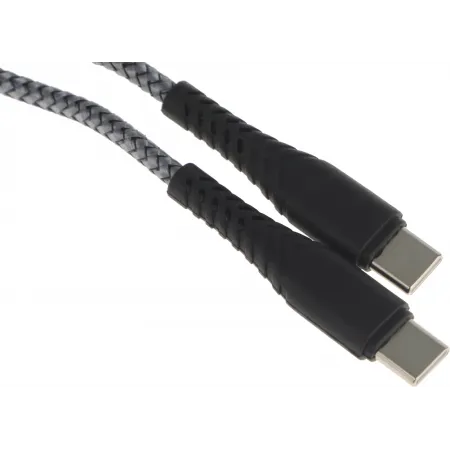 Кабель BoraSCO 52385 USB Type-C (m)-USB Type-C (m) 1м серый коробка