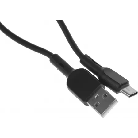 Кабель BoraSCO 38515 USB (m)-USB Type-C 1м черный коробка