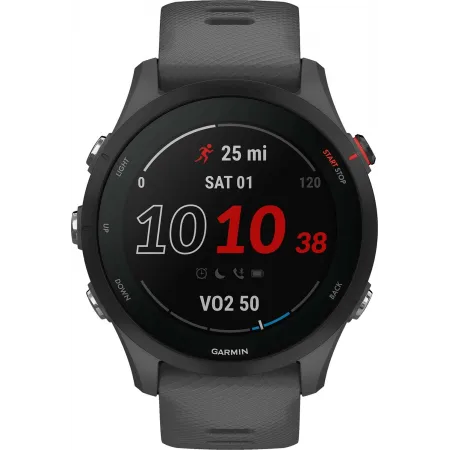 Смарт-часы Garmin Forerunner 255 33мм 1.3" корп.черный рем.темно-серый (010-02641-10)