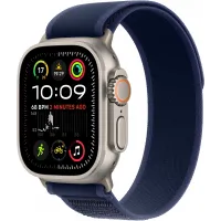 Смарт-часы Apple Watch Ultra 2 2024 A2986 49мм OLED корп.титан Trial loop рем.синий разм.брасл.:145-220мм (MX4L3FD/A)