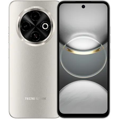 Смартфон Tecno Spark 30C 128Gb 6Gb золотой моноблок 3G 4G 2Sim 6.67" 720x1600 Android 14 48Mpix 802.11 a/b/g/n/ac NFC GPS GSM900/1800 Protect FM microSD max1024Gb