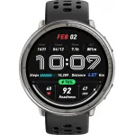 Смарт-часы Amazfit Active 2R A2437 43.9мм 1.32" AMOLED корп.серебристый рем.черный разм.брасл.:135-195мм
