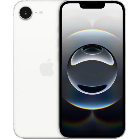 Смартфон Apple A3409 iPhone 16e 256Gb белый моноблок 3G 4G 1Sim 6.1" 1170x2532 iOS 18 48Mpix 802.11 a/b/g/n/ac/ax NFC GPS Protect