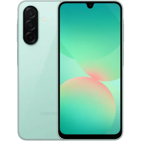 Смартфон Samsung SM-A266B Galaxy A26 5G 128Gb 6Gb мятный моноблок 3G 4G 2Sim 6.7" 1080x2340 Android 15 50Mpix 802.11 a/b/g/n/ac NFC GPS GSM900/1800 GSM1900 Protect microSD max2048Gb