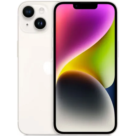 Смартфон Apple A2882 iPhone 14 128Gb 6Gb сияющая звезда моноблок 3G 4G 1Sim 6.1" 1170x2532 iOS 17 12Mpix 802.11 a/b/g/n/ac/ax NFC GPS GSM900/1800 GSM1900 Protect