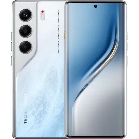 Смартфон Tecno Camon 40 Pro 256Gb 8Gb белый моноблок 3G 4G 2Sim 6.78" 1080x2436 Android 15 50Mpix 802.11 a/b/g/n/ac NFC GPS GSM900/1800 GSM1900 Protect FM