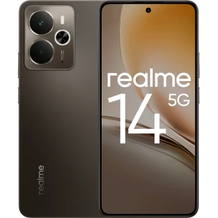 Смартфон Realme RMX5070 14 5G 256Gb 8Gb черный моноблок 3G 4G 2Sim 6.67" 1080x2400 Android 15 50Mpix 802.11 a/b/g/n/ac/ax NFC GPS GSM900/1800 GSM1900 Protect