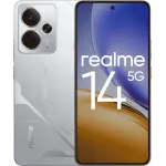 Смартфон Realme RMX5070 14 5G 256Gb 12Gb серебристый моноблок 3G 4G 2Sim 6.67" 1080x2400 Android 15 50Mpix 802.11 a/b/g/n/ac/ax NFC GPS GSM900/1800 GSM1900 Protect