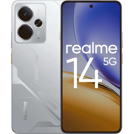Смартфон Realme RMX5070 14 5G 256Gb 12Gb серебристый моноблок 3G 4G 2Sim 6.67" 1080x2400 Android 15 50Mpix 802.11 a/b/g/n/ac/ax NFC GPS GSM900/1800 GSM1900 Protect