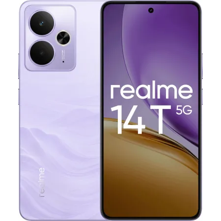 Смартфон Realme RMX5078 14T 5G 128Gb 8Gb фиолетовый моноблок 3G 4G 2Sim 6.67" 1080x2400 Android 15 50Mpix 802.11 a/b/g/n/ac NFC GPS GSM900/1800 GSM1900 Protect