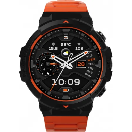 Смарт-часы Black Shark BS-W2402 (GS3 Sport) 14.3" AMOLED корп.черный рем.оранжевый разм.брасл.:140-220мм (1746933)