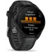 Смарт-часы Garmin Forerunner 165 AMOLED корп.черный рем.черный/серый (010-02863-20)