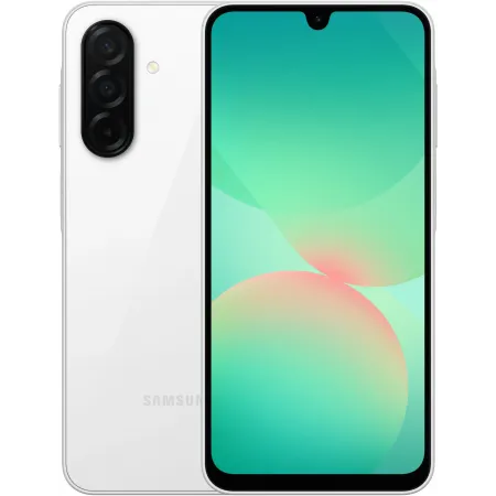 Смартфон Samsung SM-A266B Galaxy A26 5G 128Gb 6Gb белый моноблок 3G 4G 2Sim 6.7" 1080x2340 Android 15 50Mpix 802.11 a/b/g/n/ac NFC GPS GSM900/1800 GSM1900 Protect microSD max2048Gb