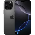 Смартфон Apple A3296 iPhone 16 Pro Max 256Gb черный титан моноблок 3G 4G 2Sim 6.9" 1320x2868 iOS 18 48Mpix 802.11 a/b/g/n/ac/ax/be NFC GPS Protect
