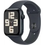 Смарт-часы Apple Watch SE 2024 A2723 44мм OLED корп.темная ночь Sport Band рем.темная ночь разм.брасл.:140-190мм (MXEJ3ZP/A)