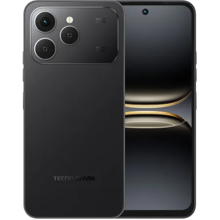Смартфон Tecno Spark 40 256Gb 8Gb черный моноблок 3G 4G 2Sim 6.67" 720x1600 Android 15 50Mpix 802.11 a/b/g/n/ac/ax NFC GPS GSM900/1800 GSM1900 Protect FM microSD max1024Gb