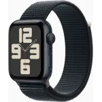 Смарт-часы Apple Watch SE 2024 A2723 44мм OLED корп.темная ночь Sport Loop рем.темная ночь разм.брасл.:130-200мм (MXEP3ZP/A)
