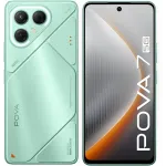 Смартфон Tecno Pova 7 5G 256Gb 8Gb зеленый моноблок 3G 4G 2Sim 6.78" 1080x2460 Android 15 50Mpix 802.11 a/b/g/n/ac/ax NFC GPS GSM900/1800 Protect microSD max1024Gb