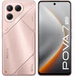 Смартфон Tecno Pova 7 5G 256Gb 8Gb розовый моноблок 3G 4G 2Sim 6.78" 1080x2460 Android 15 50Mpix 802.11 a/b/g/n/ac/ax NFC GPS GSM900/1800 Protect microSD max1024Gb