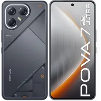 Смартфон Tecno Pova 7 Ultra 5G 256Gb 8Gb черный моноблок 3G 4G 2Sim 6.67" 1260x2800 Android 15 108Mpix 802.11 a/b/g/n/ac/ax NFC GPS GSM900/1800 Protect