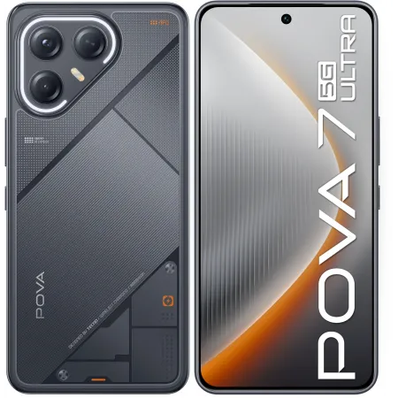 Смартфон Tecno Pova 7 Ultra 5G 256Gb 12Gb черный моноблок 3G 4G 2Sim 6.67" 1260x2800 Android 15 108Mpix 802.11 a/b/g/n/ac/ax NFC GPS GSM900/1800 Protect